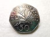 Guernsey, 50 Pence 2012, VF, CS7938