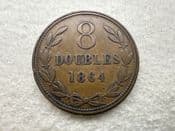 Guernsey, 8 Doubles 1864, GF, CS11169