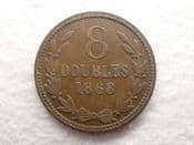 Guernsey, 8 Doubles 1868, F, CS12432