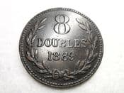 Guernsey, 8 Doubles 1889 H, F, CS6377