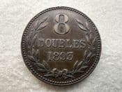 Guernsey, 8 Doubles 1893 H, VF, CS11497
