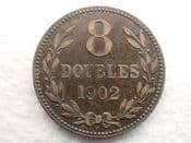 Guernsey, 8 Doubles 1902 H, F, CS12594