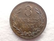 Guernsey, 8 Doubles 1903 H, VF, CS12450