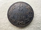 Guernsey, 8 Doubles 1914 H, AEF, CS11640