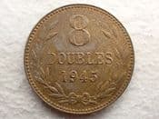 Guernsey, 8 Doubles 1945 H, AEF, CS13154