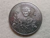 Guernsey, Five Pounds 1995 (Queen Mother), AUNC, CS10775