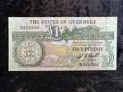 Guernsey, One Pound (1980-89, Bull), EF, BKN2116