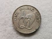 Guernsey, One Pound 1987, AF, CS11054