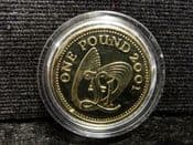 Guernsey, One Pound 2001, AUNC, OS1073