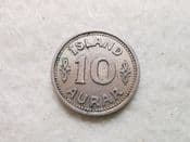 Iceland, 10 Aurar 1940, VF, CS10410