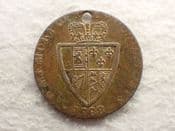 Imitation Spade Guinea, 1768 In Memory Type, Holed Poor, CS13156