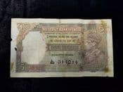 India, 5 Rupees (1943), Poor, BKN1601