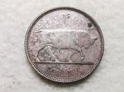 Ireland, Silver (.750), One Shilling 1942, VF, CS11999