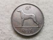 Ireland, Sixpence 1942, VF, CS11913