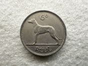 Ireland, Sixpence 1956, VF, CS11160