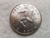 Isle of Man, One Pound 1878 AA, AUNC, CS10734