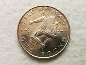 Isle of Man, One Pound 1980, UNC, CS10606