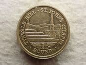 Isle of Man, One Pound 2014 (St John's Chapel), VF, CS12945