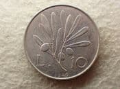 Italy, 10 Lire 1949 R, VF, CS13781
