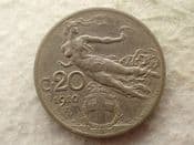 Italy, 20 Centesimi 1910 R, VF, CS14279