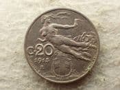 Italy, 20 Centesimi 1913 R, VF, CS14094