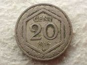 Italy, 20 Centesimi 1918 R, Fair, CS13673
