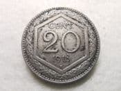 Italy, 20 Centesimi 1918 R, VF, CS10208