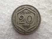 Italy, 20 Centesimi 1919 R, F, CS14364