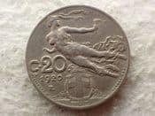 Italy, 20 Centesimi 1920 R, VF, CS13703