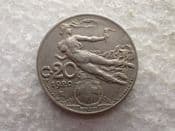 Italy, 20 Centesimi 1920 R, VF, CS14365