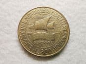 Italy, 200 Lire 1992 (Philatelic Exhibition), VF, CS10258