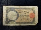 Italy, 50 Lire 1939, Poor, BKN1602