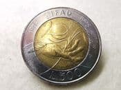 Italy, 500 Lire 1998 (FAO-IFAD), EF, CS8990