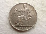 Italy, One Lira 1924 R, F, CS14580