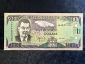 Jamaica, 100 Dollars 2002, AEF, BKN2512