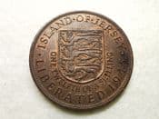 Jersey, 1/12th Shilling 1945 (Liberation, 1954), VF, CS8839