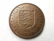 Jersey, 1/12th Shilling 1945 (Liberation), VF Stains. CS7580