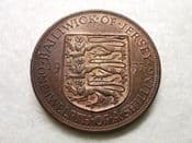 Jersey, 1/12th Shilling 1957, VF, CS8293