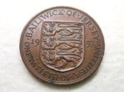 Jersey, 1/12th Shilling 1957, VF, CS9437