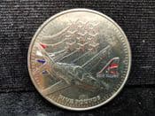 Jersey, 2015 £5 Coin (Red Arrows, Coloured), Damaged, OS1412