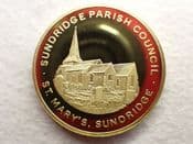 Kent, Ide Hill, St Mary's Church, 2000 Gold Plated Millennium Medal, OS1804