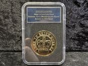 King Charles III, 2023 Gold Plated Souvenir Medal in Case, OS1828