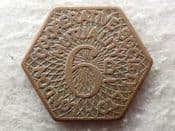 London, Co-Op Society, 6d Shop Token, VF, CS13789