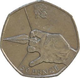 London Olympics, 50p 2011, Archery, Circulated, Choose Quantity