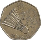 London Olympics, 50p 2011, Badminton, Circulated, Choose Quantity