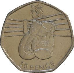 London Olympics, 50p 2011, Boxing, Circulated, Choose Quantity