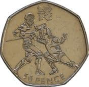 London Olympics, 50p 2011, Fencing, Circulated, Choose Quantity