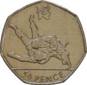 London Olympics, 50p 2011, Judo, Circulated, Choose Quantity