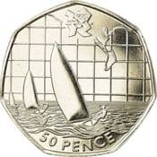 London Olympics, 50p 2011, Sailing, Circulated, Choose Quantity