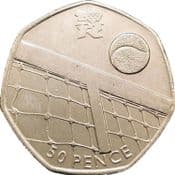 London Olympics, 50p 2011, Tennis, Circulated, Choose Quantity